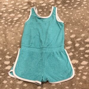 Cat & Jack Girls Turquoise Sleeveless Romper. Size S